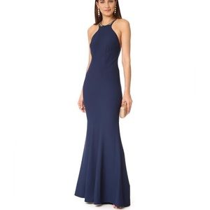 Zac Zac Posen Charlize Beaded Halter Gown